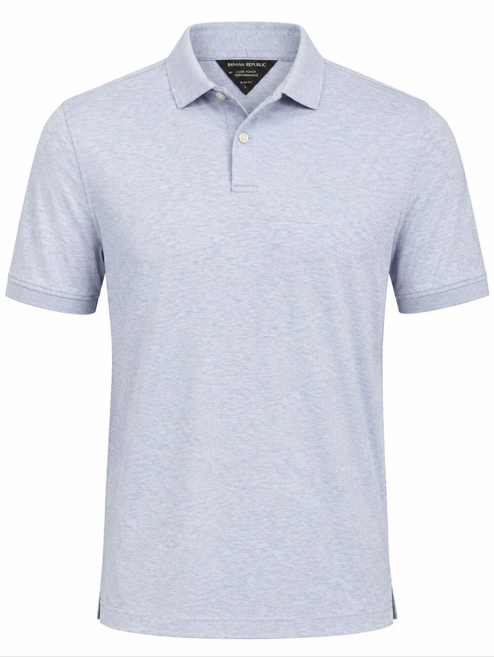 BANANA REPUBLIC | Luxe Touch‎ Performance Slim Fit Cotton Polo Shirt Blue |  L